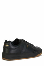 Saint Laurent Black Calf Leather Low Top Sneakers Saint Laurent