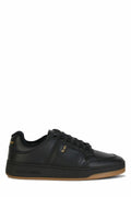 Saint Laurent Black Calf Leather Low Top Sneakers Saint Laurent