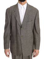 Fendi Brown Wool Regular Single  Breasted Suit Fendi