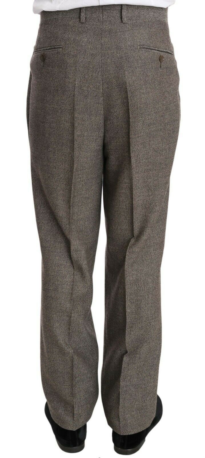 Fendi Brown Wool Regular Single  Breasted Suit Fendi
