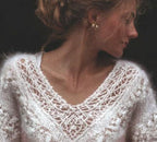 Womens Digitalprint Vneck Loose Sweater With A SoftCozy Feelperfect For Casual Wear VELORIA - Thread of Generations