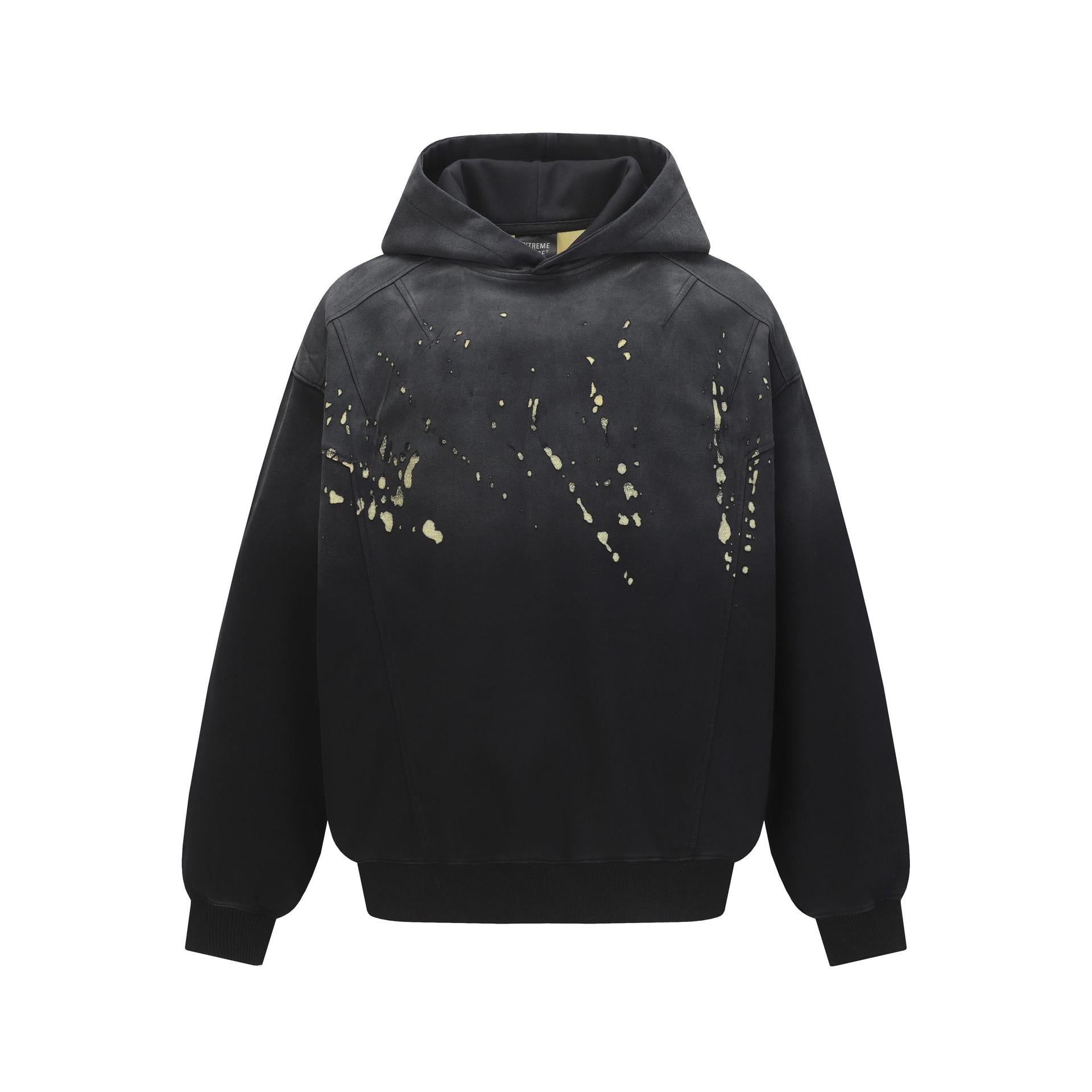 Splashing ink spliced hooded sweatshirt for men and women eprolo