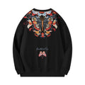 Autumn Zhuangzhou Mengdie embroidery printed round neck longsleeved T shirt trendy retro sports pullover sweatshirt for men eprolo