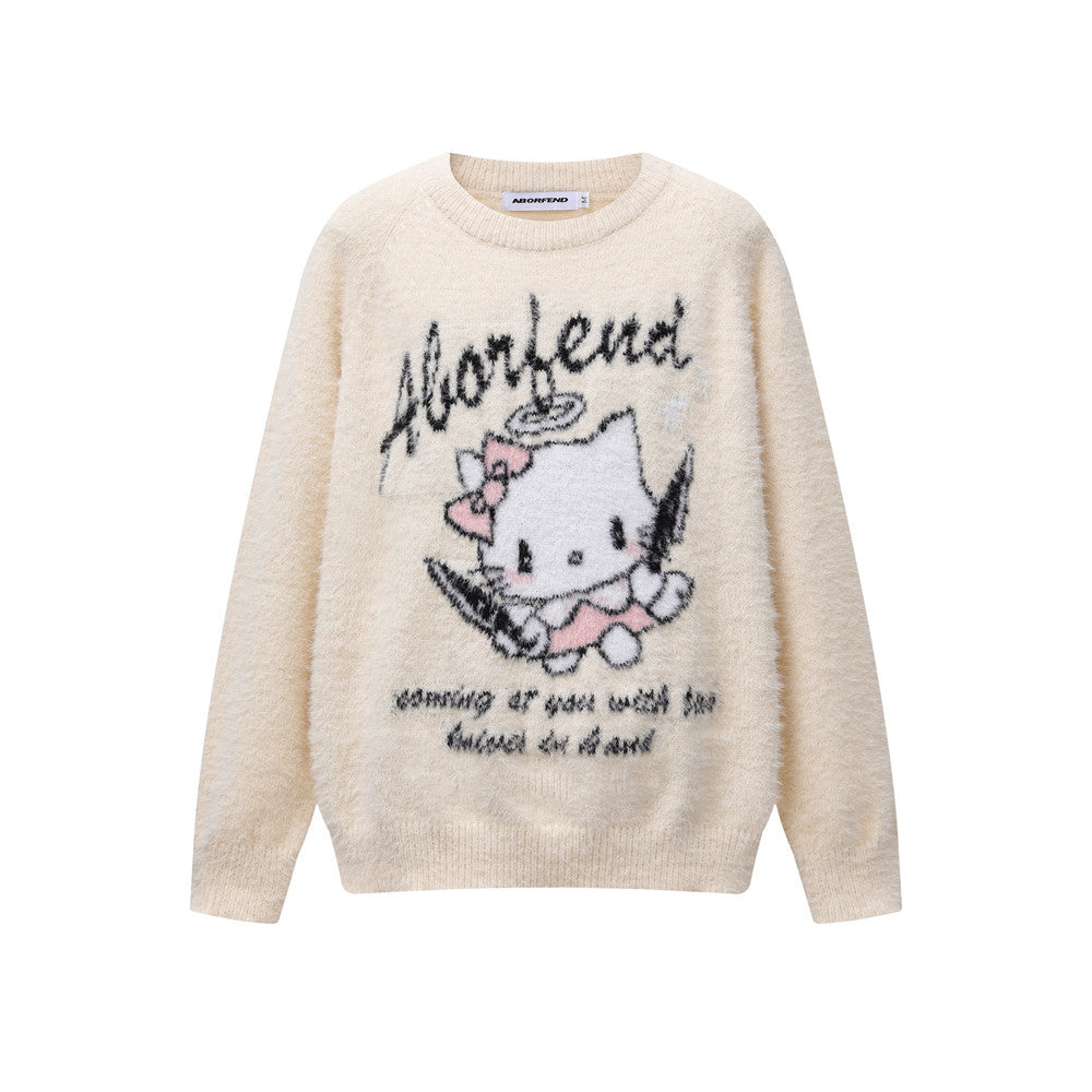 Crewneck Sweater Women's Autumn Loose Casual Long Sleeve Knitwear eprolo