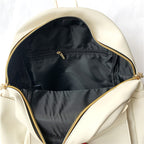 Cute Owl and Letter Casual Small Bag Women Girls Bag Beige PU Leather Backpack School Bag Shoulders Bag Gift eprolo