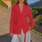 Veloria Women's Elegant V-Neck Suit Jacket with Floral Accents Discover timeless sophistication eprolo