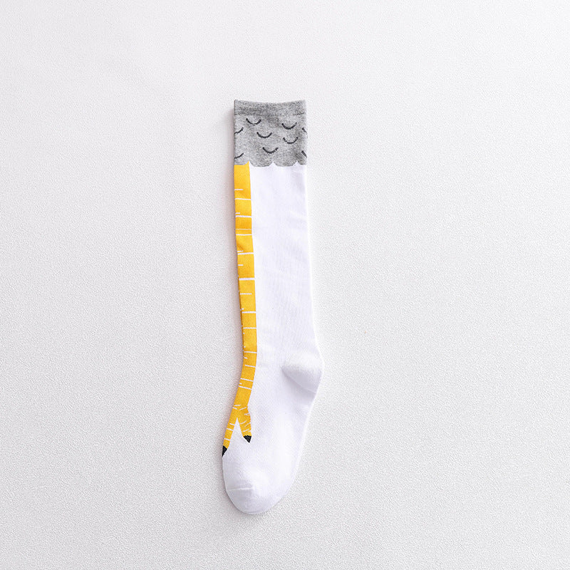 Chicken Claw Socks Women's Over Knee Socks Ostrich Pattern Knee Legs Chicken Feet Long Tube eprolo