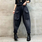 Spring New Arrival Fashionable Printed Jeans LittleYogaSocks