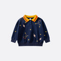 Planet embroidery children's sweater LittleYogaSocks