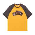 Fun Dog Applique Design Short Sleeve T-Shirt Men  Loose Fit Unisex Top eprolo