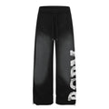 Style Oversized Letter Heavy Washed Distressed Sweatpants for Men and Women, Loose Casual Jazz Dance Wide Leg Pants eprolo