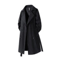 Mid-length trench coat for men casual fashionable retro knee-length overcoat eprolo