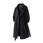 Mid-length trench coat for men casual fashionable retro knee-length overcoat eprolo