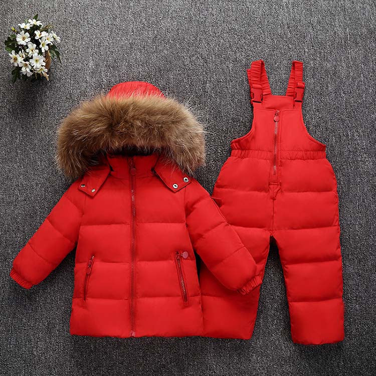 Premium white duck down jacket with detachable hood and 76-80% cashmere blend, designed for toddlers aged 1-3 years with soft-touch fabric and versatile solid or cartoon patterns. VELORIA - Thread of Generations
