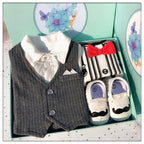 Gift Set Boxed Male Baby Clothes Gift Package 0-March LittleYogaSocks