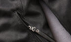 Men's Genuine Leather Stand Collar Slim Motorcycle Suit VELORIA - Thread of Generations