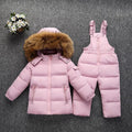 Premium white duck down jacket with detachable hood and 76-80% cashmere blend, designed for toddlers aged 1-3 years with soft-touch fabric and versatile solid or cartoon patterns. VELORIA - Thread of Generations