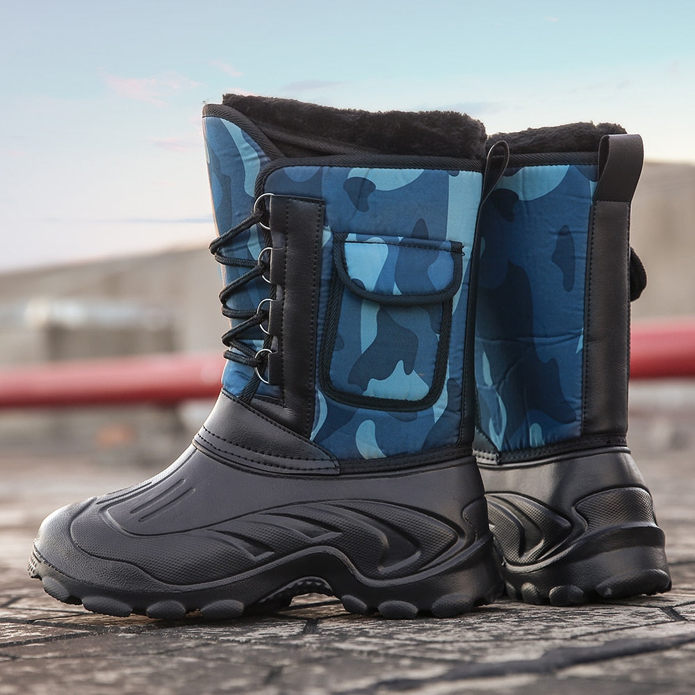 Men Winter Boots Warm Waterproof Sneakers Outdoor Activities Fishing Snow Work Boots Male Footwear Men Shoes Fishing Boots eprolo