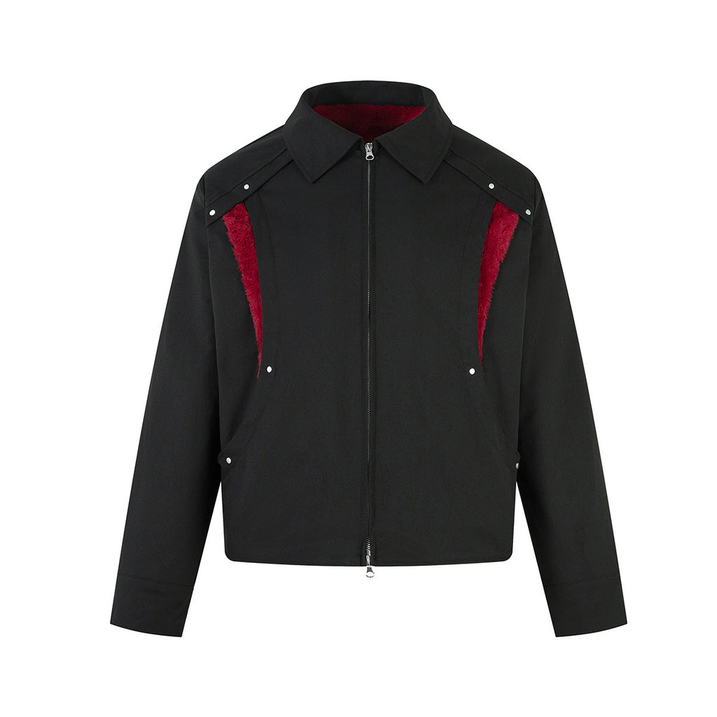 Imitation rabbit fur jacket for men eprolo