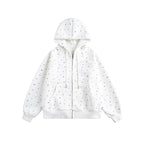 All-Over Print Loose Hooded Zip-Up Sweatshirt for Men and Women eprolo