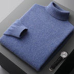 Men's high collar pullover sweater for autumn and winter, loose knit base sweater for men eprolo