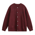 Loose twisted flower round neck sweater for men eprolo