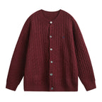 Loose twisted flower round neck sweater for men eprolo