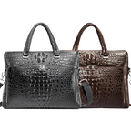 Crocodile Handbags for Men Genuine Leather Laptop Bag High Quality Leather A4 Business Shoulder Bags Male Large Briefcases eprolo