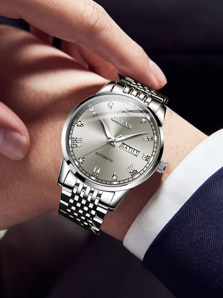 Men's Watch Men's Mechanical Watch Fully Automatic Simple Wind Waterproof Night Light Watch eprolo