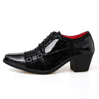 Sharp pointed leather shoes for men height increasing leather shoes for youth trendy British style small leather shoes for men eprolo
