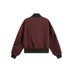 Jacket with Stand Collar and Clean Fit Short Baseball Style for Men and Women eprolo