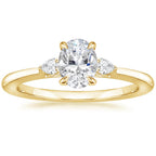 Fashion Luxury Three-Stone Diamond Ring 1 Carat Wedding Ring S925 Sterling Silver Plated 18K Gold Lab-Grown Diamond Ring for Women eprolo