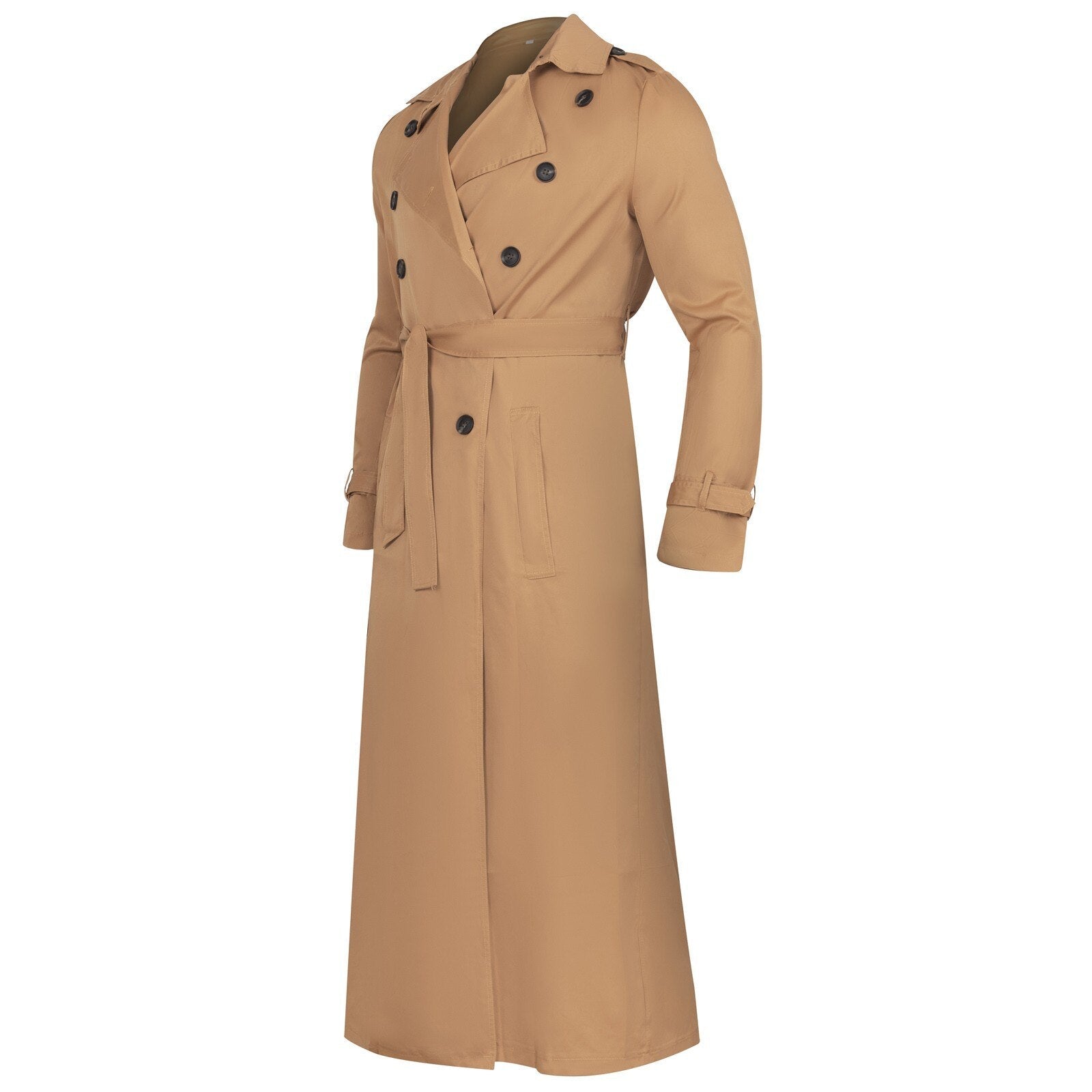 Men Business Jacket Fashion Autumn Long Windbreaker Jacket Overcoat Male Casual Winter Cotton Trench Outwear Coat eprolo