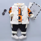 Baby Plush Thickened Sweater 3-piece Set LittleYogaSocks