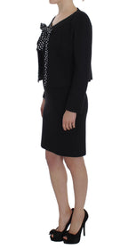 BENCIVENGA Black Stretch Sheath Dress & Sweater Set BENCIVENGA