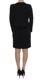 BENCIVENGA Black Stretch Sheath Dress & Sweater Set BENCIVENGA