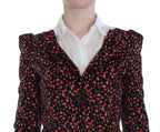 BENCIVENGA Black Multicolor Floral Suit BENCIVENGA