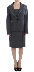 BENCIVENGA Gray Stretch Sheath Dress Suit Set BENCIVENGA