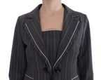 BENCIVENGA Gray Stretch Suit Sheath Dress & Blazer Set BENCIVENGA