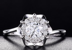Cultured Diamond Ring, Elegant Diamond Engagement Ring, Non-Tarnishing 18K Gold Lab-Grown Diamond Ring eprolo