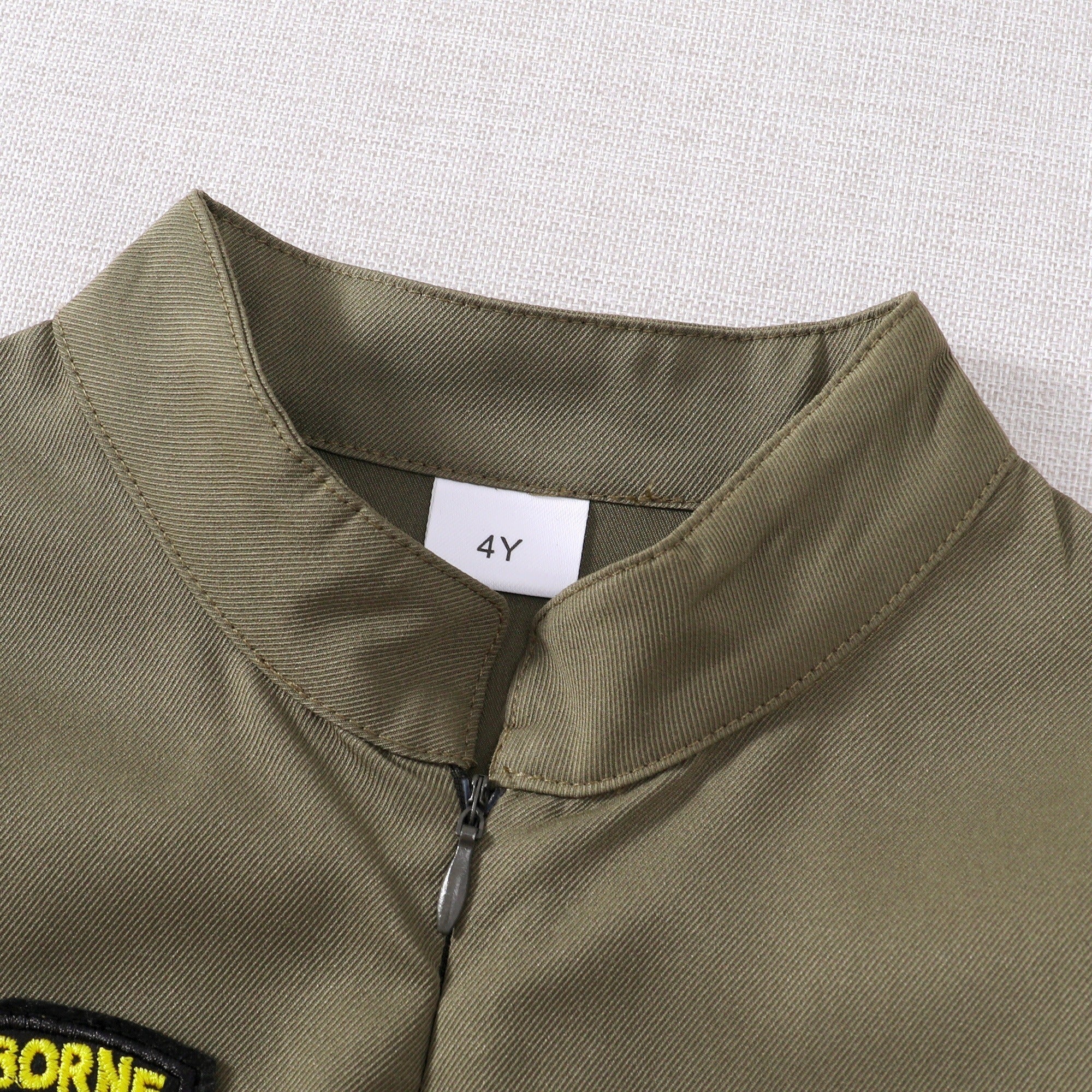 Toddler Boys Pilot Jumpsuit Army Green Long Sleeve Romper, Perfect For Birthday Party Outfits VELORIA - Thread of Generations
