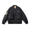 Embrace vintage-inspired style with this oversized pilot down jacket, designed for those who appreciate classic workwear aesthetics. LittleYogaSocks