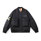 Embrace vintage-inspired style with this oversized pilot down jacket, designed for those who appreciate classic workwear aesthetics. LittleYogaSocks