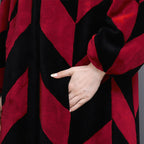 Sheep Sheared Women's Long Over-the-knee Fur Patchwork Coat LittleYogaSocks