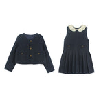 New Girls' Dress Short Coat Two-piece Set For Women LittleYogaSocks