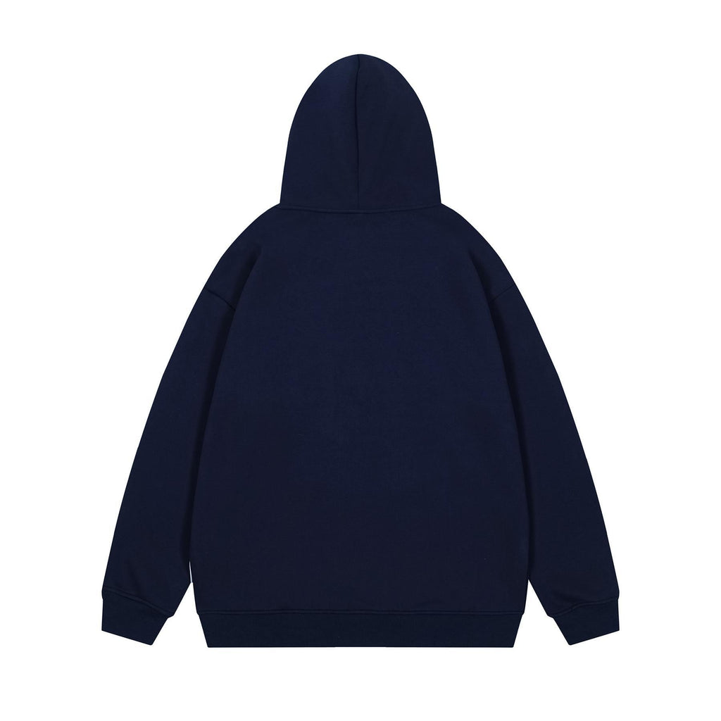 Checkered embroidery hooded sweatshirt for men and women eprolo