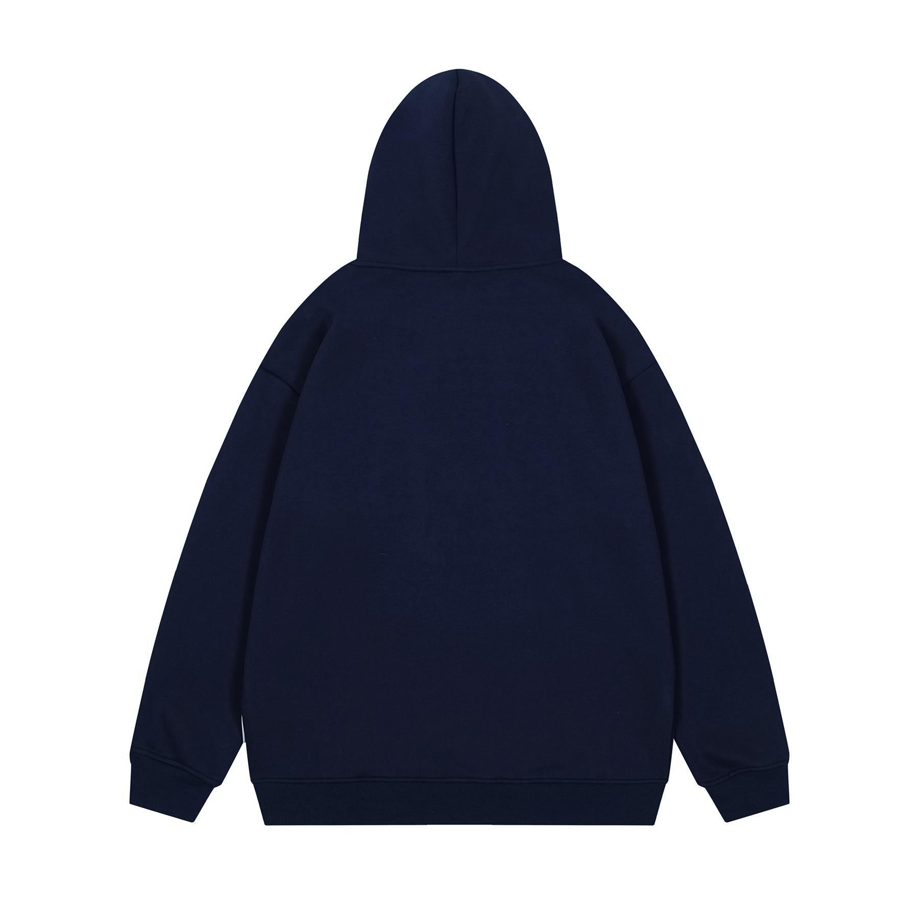 Checkered embroidery hooded sweatshirt for men and women eprolo