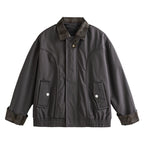 Jacket with Snake Skin Pattern and Notched Collar for Men Clean Fit Casual Outerwear eprolo