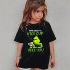 Combed Cotton New Christmas Children's Short Sleeve Girls' T-Shirt Kids Clothing Boys' Short Sleeve eprolo