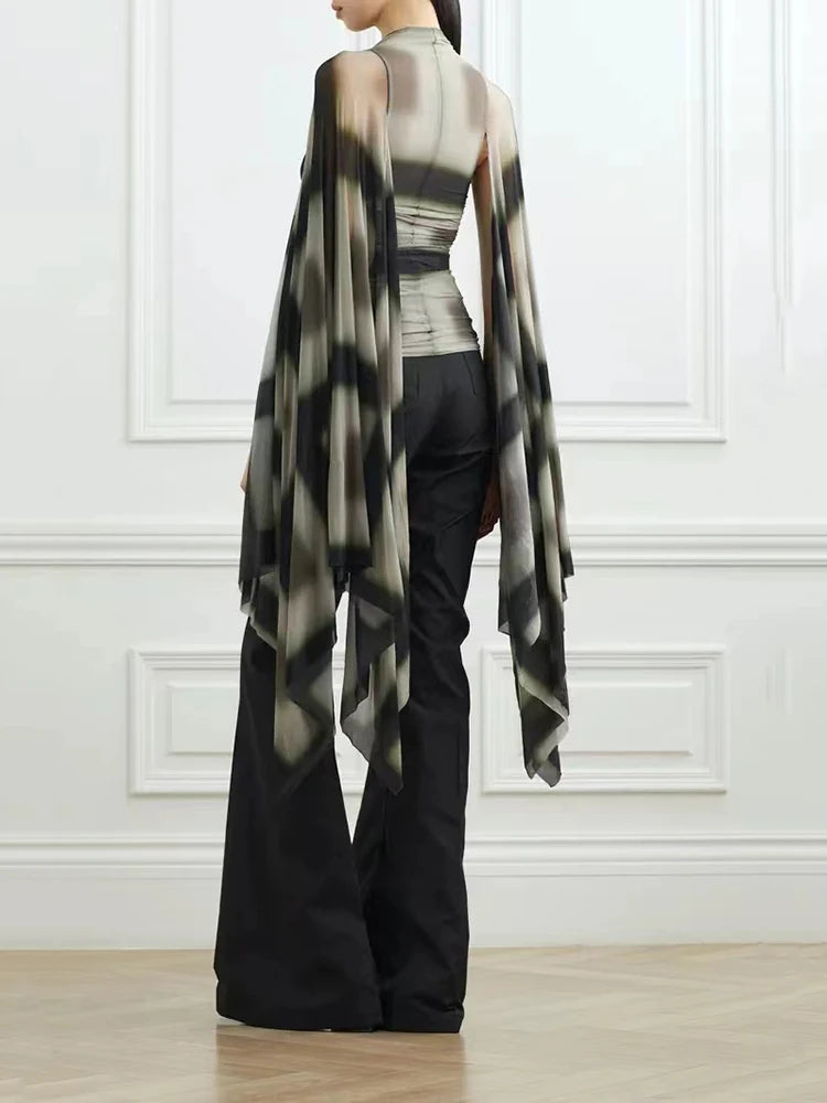 Contemporary Charm: Slim-Fit Y2K Top with Cutouts eprolo